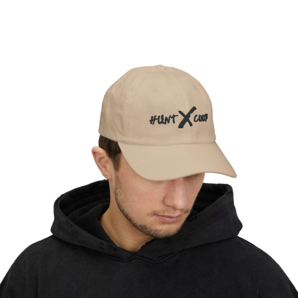 huntXcoop Canvas Embroidered Cap- Dark - Image 3